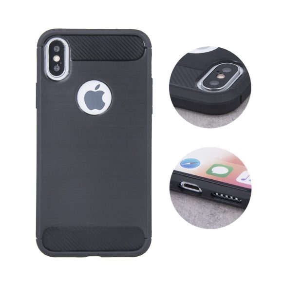 Simple Black Case Honor 20 Lite hátlap, tok, fekete