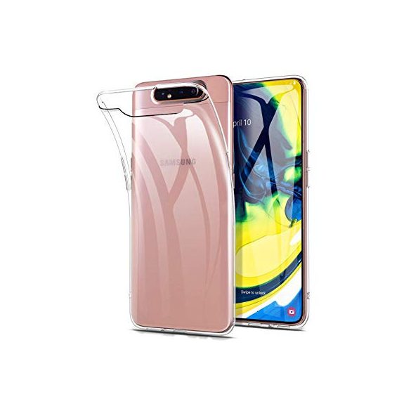 Samsung Galaxy A80/A90 Slim case 1mm szilikon hátlap, tok, átlátszó