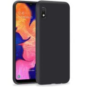 Samsung Galaxy A10e Matt TPU szilikon hátlap, tok, fekete