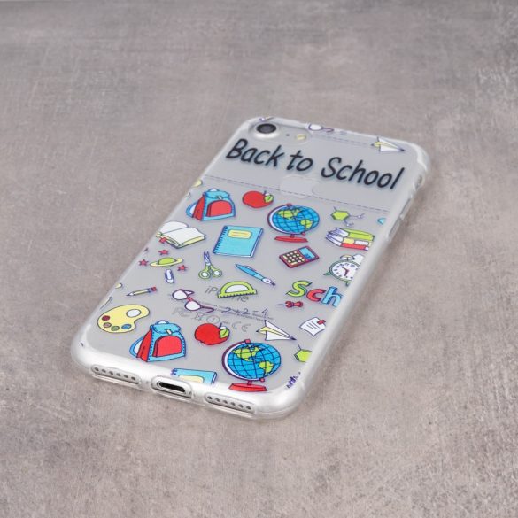 School3 Case Samsung Galaxy A70 hátlap, tok, mintás, átlátszó, színes