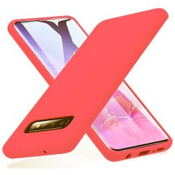 Silicone Case Samsung Galaxy S10 hátlap, tok, rózsaszín