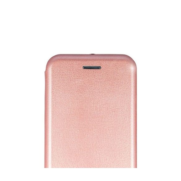 Smart Diva LG K50/Q60 oldalra nyíló tok, rozé arany