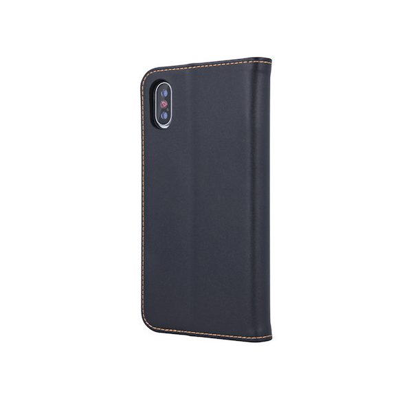 Genuine Leather Smart Pro Huawei P Smart Z/Y9 Prime (2019) eredeti bőr oldalra nyíló tok, fekete