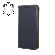   Genuine Leather Smart Pro iPhone 11 oldalra nyíló tok, fekete