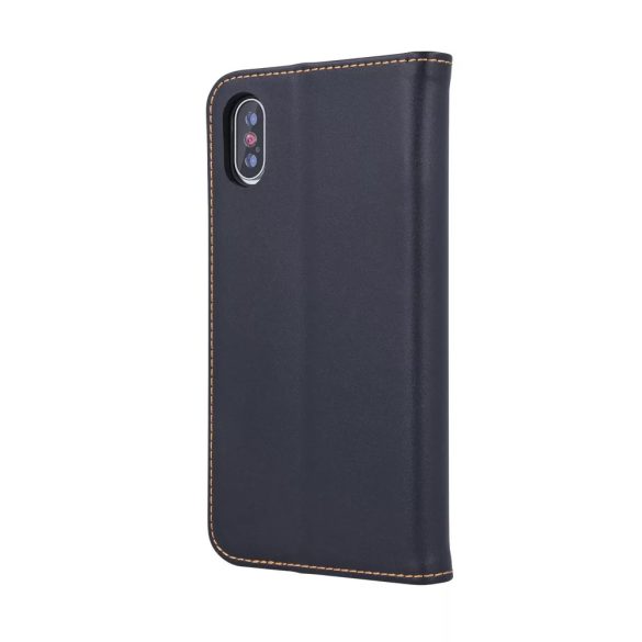 Genuine Leather Smart Pro iPhone 11 oldalra nyíló tok, fekete