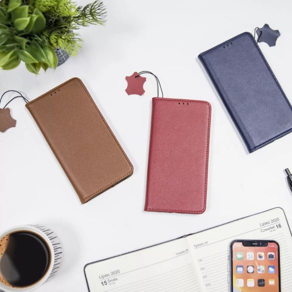 Genuine Leather Smart Pro iPhone 11 oldalra nyíló tok, fekete