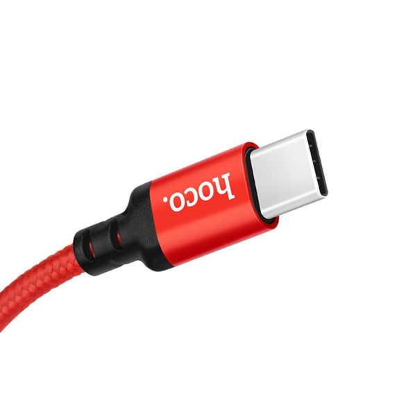 Hoco USB Times Speed X14 USB Type-C adatkábel, 1m, fekete-piros