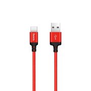   Hoco USB Times Speed X14 USB Type-C adatkábel, 2m, fekete-piros