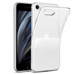   iPhone 7/8/SE (2020) 1.8mm szilikon, hátlap, tok, átlátszó