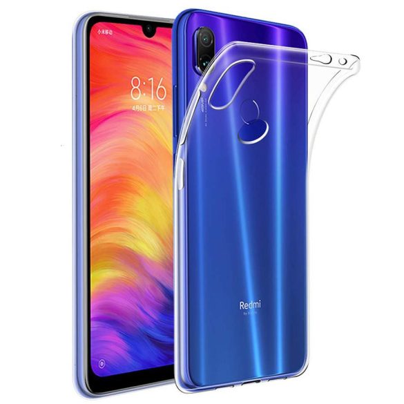 Xiaomi Redmi 7A 1.8mm szilikon hátlap, tok, átlátszó