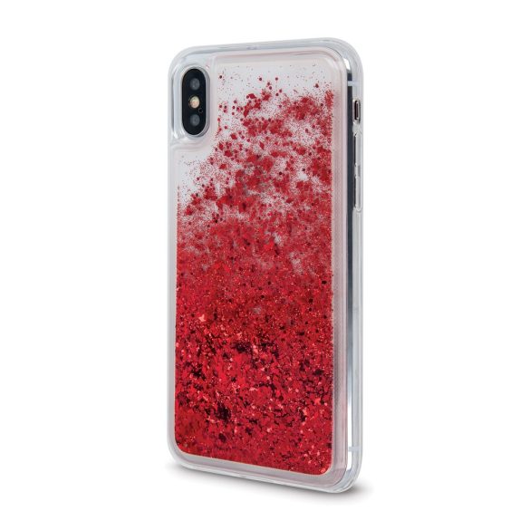 Liquid Sparkle Huawei P Smart Z/Y9 Prime (2019) hátlap, tok, piros