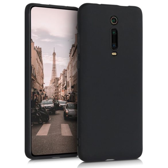 Xiaomi Redmi Mi 9T/Mi 9T Pro Matt TPU szilikon tok, fekete