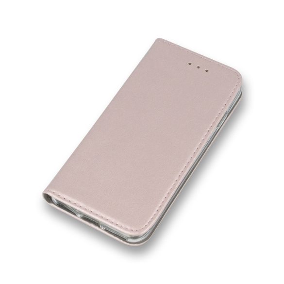 Smart Magnetic Xiaomi Redmi Note 8 Pro oldalra nyíló tok, rozé arany