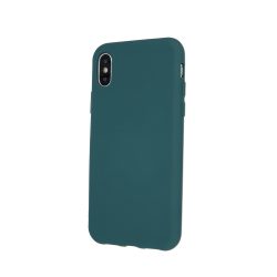   Silicone Case iPhone 11 Pro Max szilikon hátlap, tok, sötétzöld