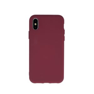 Silicone Case iPhone 7/8/SE (2020/2022) szilikon hátlap, tok, bordó