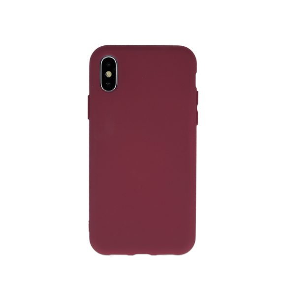 Silicone Case iPhone 7/8/SE (2020/2022) szilikon hátlap, tok, bordó