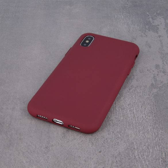 Silicone Case iPhone 7/8/SE (2020/2022) szilikon hátlap, tok, bordó