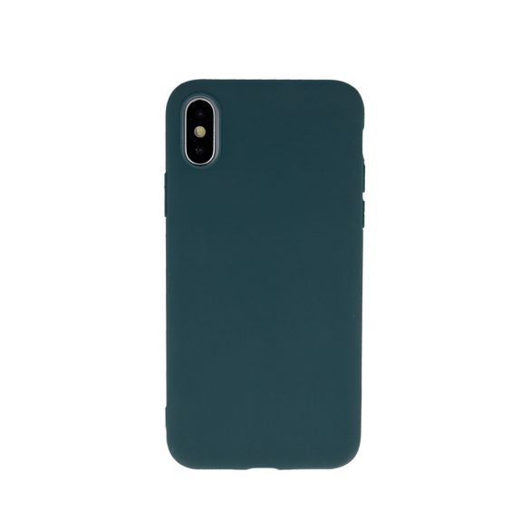 Samsung Galaxy A50/A30/A50s/A30s Matt TPU szilikon hátlap, tok, sötétzöld