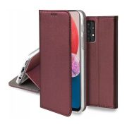   Smart Magnetic Samsung Galaxy S10 Lite/A91 oldalra nyíló tok, bordó