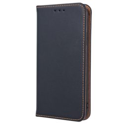   Genuine Leather Smart Pro Samsung Galaxy Note 10 Lite eredeti bőr oldalra nyíló tok, fekete