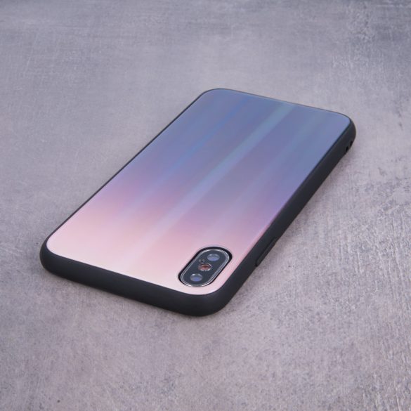 Aurora Glass Samsung Galaxy S20 Ultra/S20 Ultra 5G hátlap, tok, barna-fekete