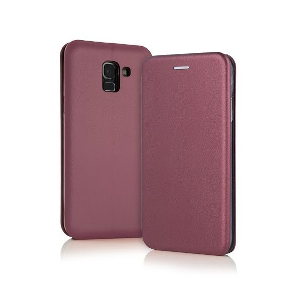 Smart Diva LG K50S oldalra nyíló tok, bordó