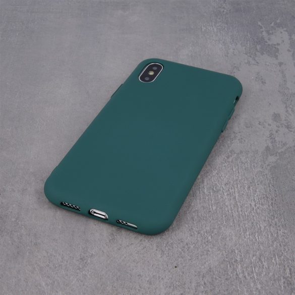 Silicone Case Samsung Galaxy A51 hátlap, tok, sötétzöld