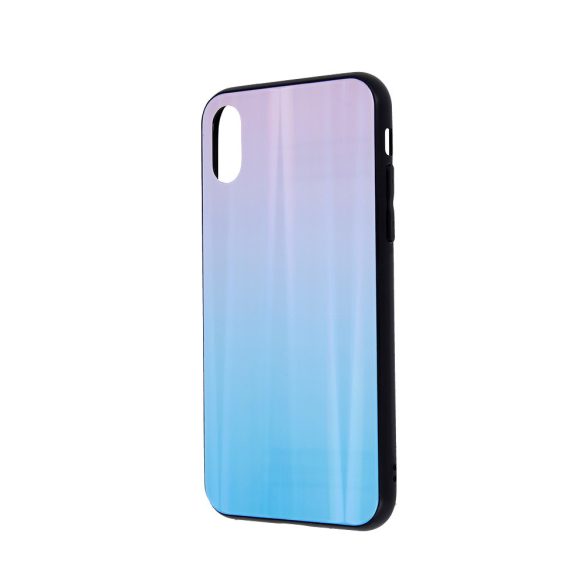 Aurora Glass Samsung Galaxy S20 Ultra/S20 Ultra 5G hátlap, tok, kék-rózsaszín