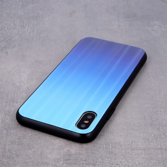 Aurora Glass Samsung Galaxy A10 hátlap, tok, sötétkék