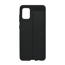 Simple Black Case Samsung Galaxy A41 hátlap, tok, fekete