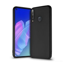 Huawei P40 Lite Matt TPU szilikon hátlap, tok, fekete