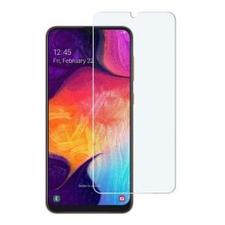   Forever Samsung Galaxy A21/A21s/A80 kijelzővédő edzett üvegfólia, 9H keménységű (nem teljes kijelzős 2D sík üvegfólia), átlátszó