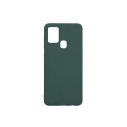 Silicone Case Samsung Galaxy A21s hátlap, tok, sötétzöld