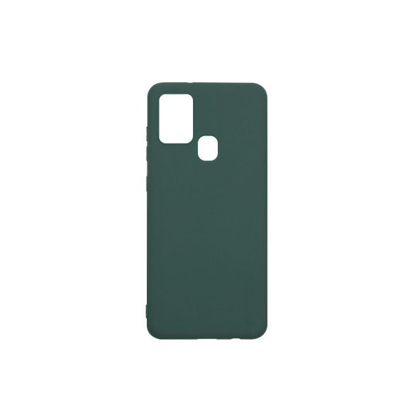 Silicone Case Samsung Galaxy A21s hátlap, tok, sötétzöld