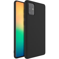   Samsung Galaxy A31 Soft Matt TPU szilikon hátlap, tok, fekete