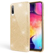   Glitter 3in1 Case Samsung Galaxy S20 Plus/S20 Plus 5G hátlap, tok, arany