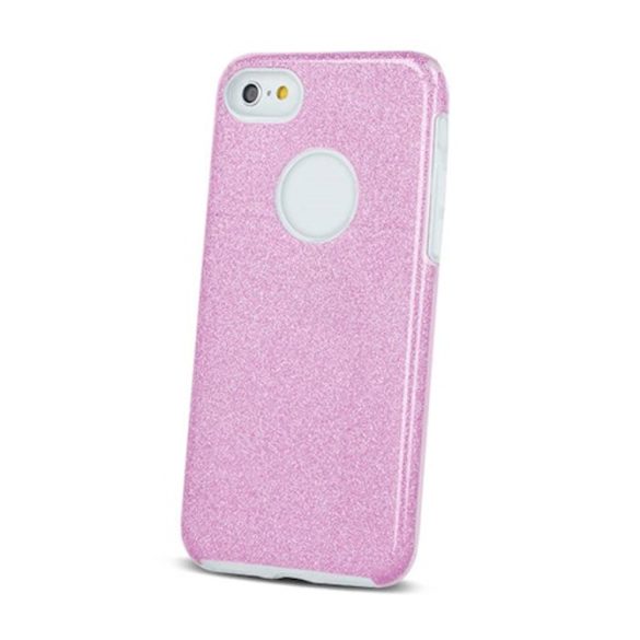 Glitter 3in1 Case Xiaomi Redmi Note 9 hátlap, tok, rózsaszín
