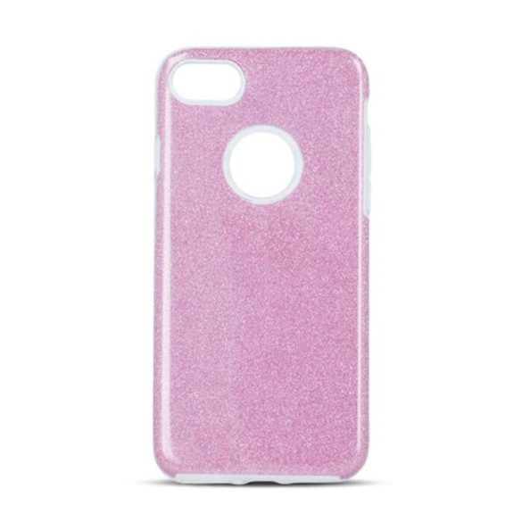 Glitter 3in1 Case Xiaomi Redmi Note 9 hátlap, tok, rózsaszín