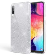   Glitter 3in1 Case Xiaomi Redmi Note 9S/9 Pro/9 Pro Max hátlap, tok, ezüst