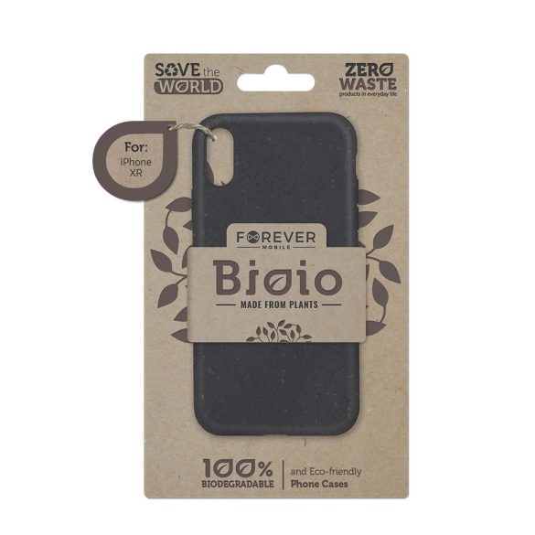 Forever Bioio iPhone 12 Pro Max környezetbarát, hátlap, tok, fekete