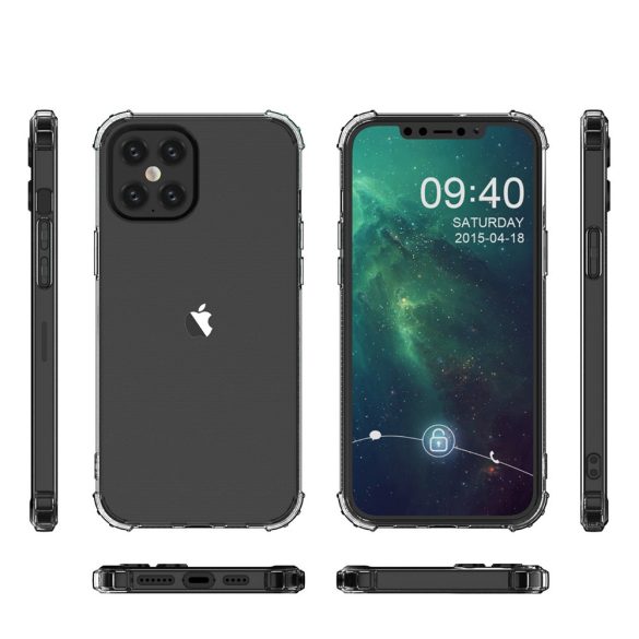 Anti-Shock Xiaomi Redmi 9A/9AT/9i 1.5mm szilikon hátlap, tok, átlátszó