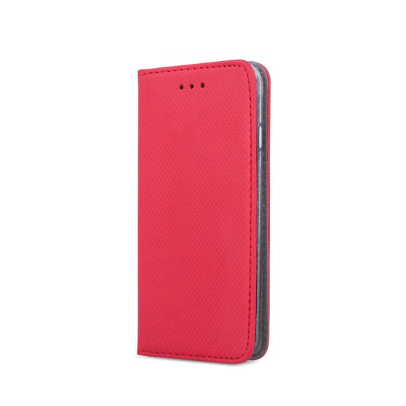 Smart Magnet Samsung Galaxy A02s oldalra nyíló tok, piros