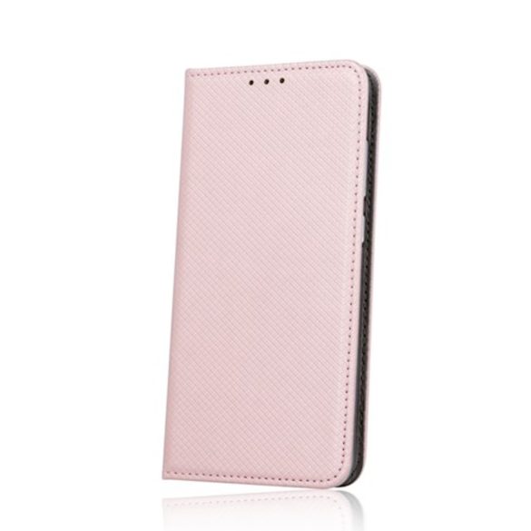 Smart Magnet Samsung Galaxy A02s oldalra nyíló tok, rozé arany