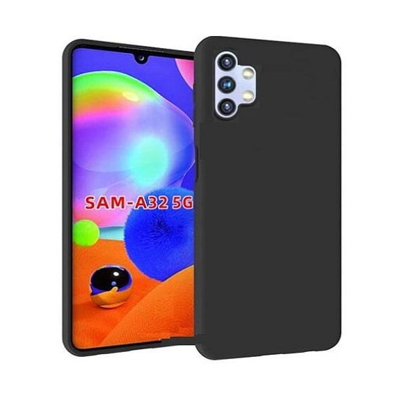 Simple Black Case Samsung Galaxy A32 5G hátlap, tok, fekete