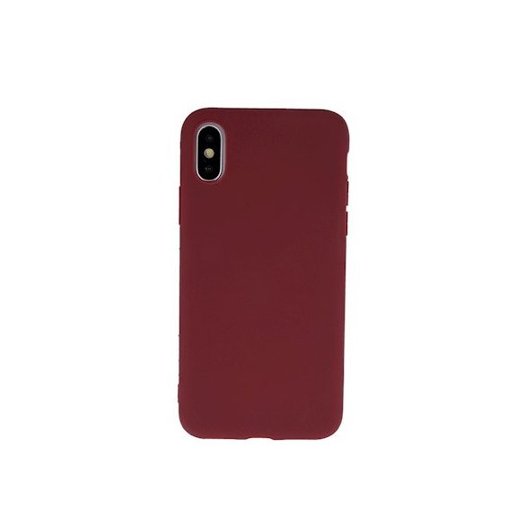 Xiaomi Redmi 9T/9 Power/Poco M3 Matt TPU szilikon hátlap, tok, bordó