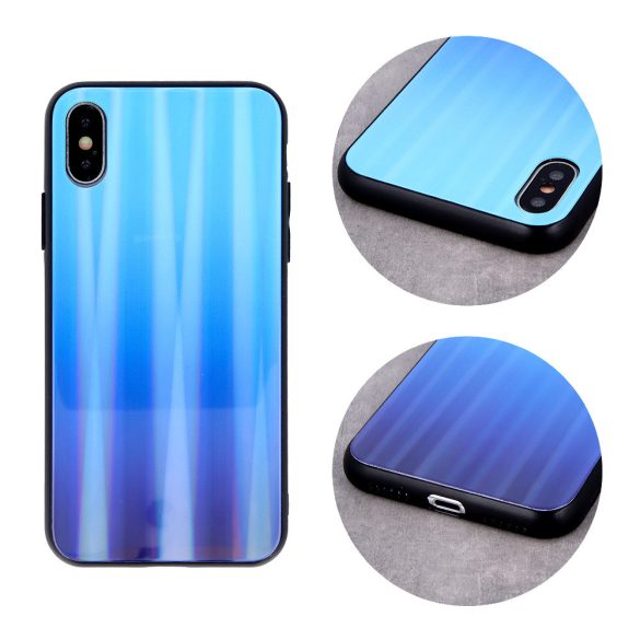 Aurora Glass Xiaomi Redmi 9T/9 Power/Note 9 4G/Poco M3 hátlap, tok, kék