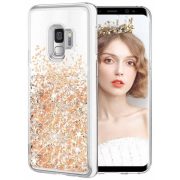   Liquid Sparkle Xiaomi Redmi 9T/9 Power/Poco M3 hátlap, tok, arany