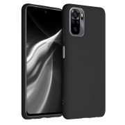   Xiaomi Redmi Note 10/Note 10S Matt TPU szilikon hátlap, tok, fekete