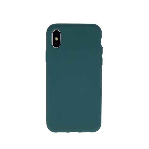 Silicone Case Samsung Galaxy A52 4G/A52 5G/A52s 5G hátlap, tok, sötétzöld