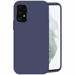   Silicone Case Samsung Galaxy A52 4G/A52 5G/A52s 5G hátlap, tok, sötétkék